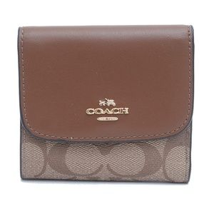 COACH NWT Signature PVC Small Wallet  Coin Case